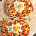 Individual Sweet Potato Breakfast Pizzas
