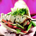 Herby Lime Pollack Kebabs